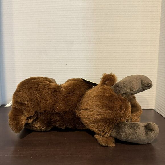 Wilcor Wildlife Friends Floppy Moose Plush Brown 9" Stuffed Animal Toy NWT - Picture 7 of 12